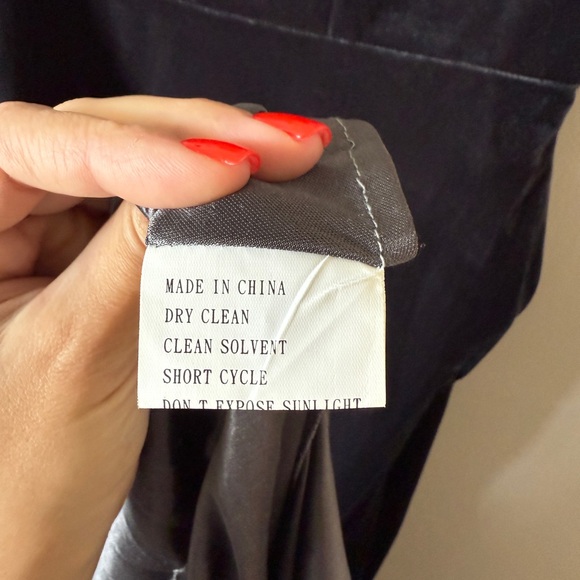 Revelry Dakota velvet maxi special occasion bridesmaid dress 0 - Picture 13 of 13